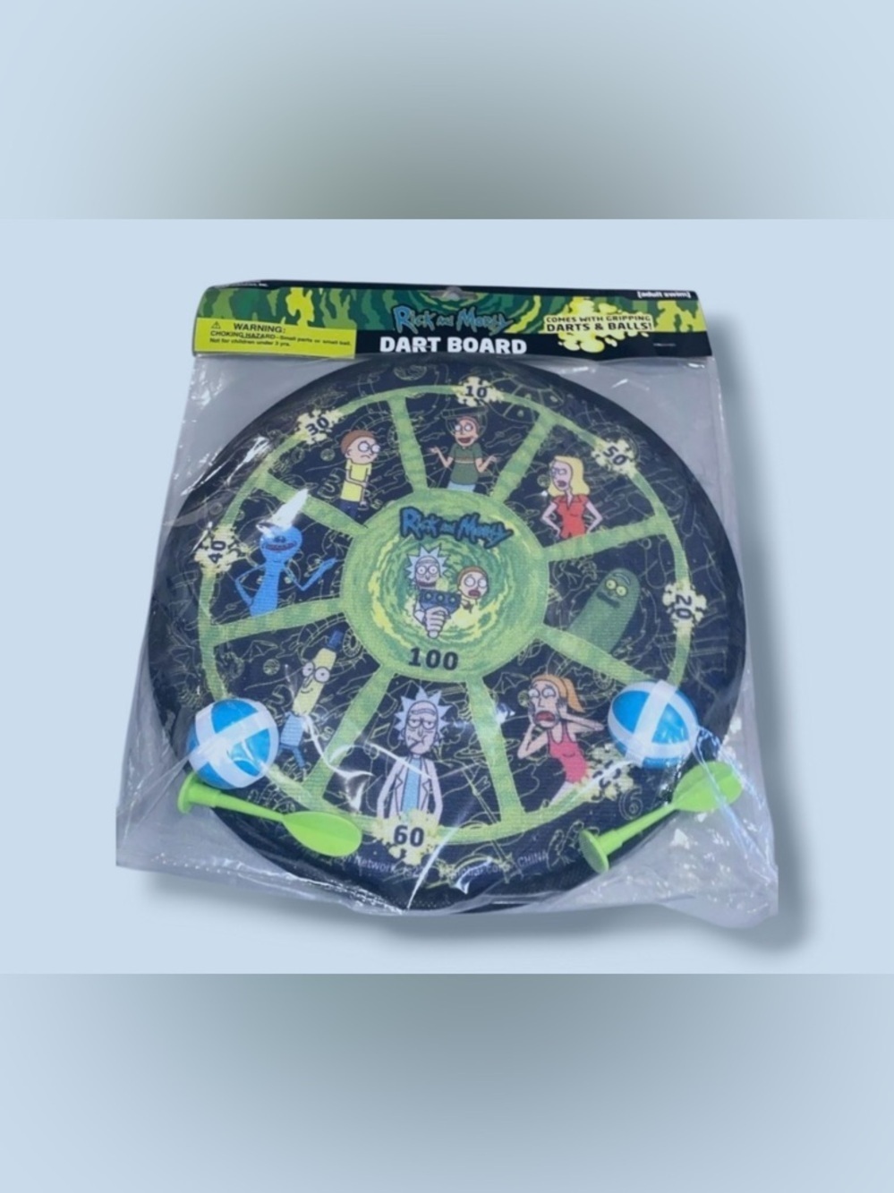 Rick and Morty Licensed Dart Board - Adult Swim